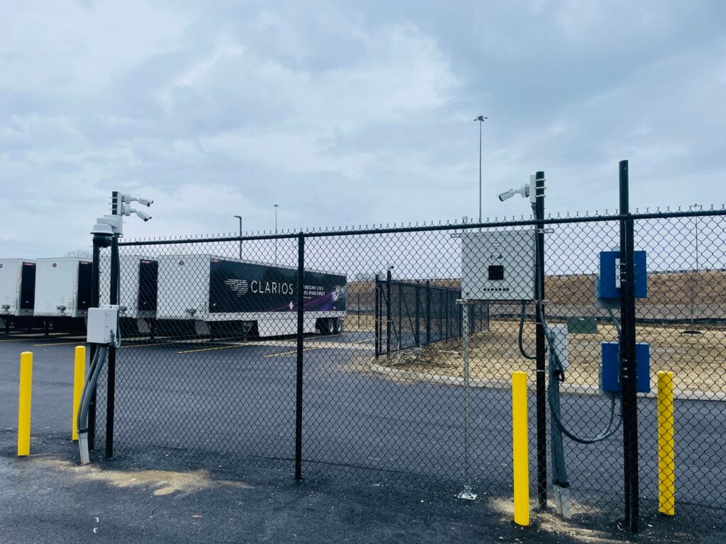Truck Gate Access Security Camera Installation